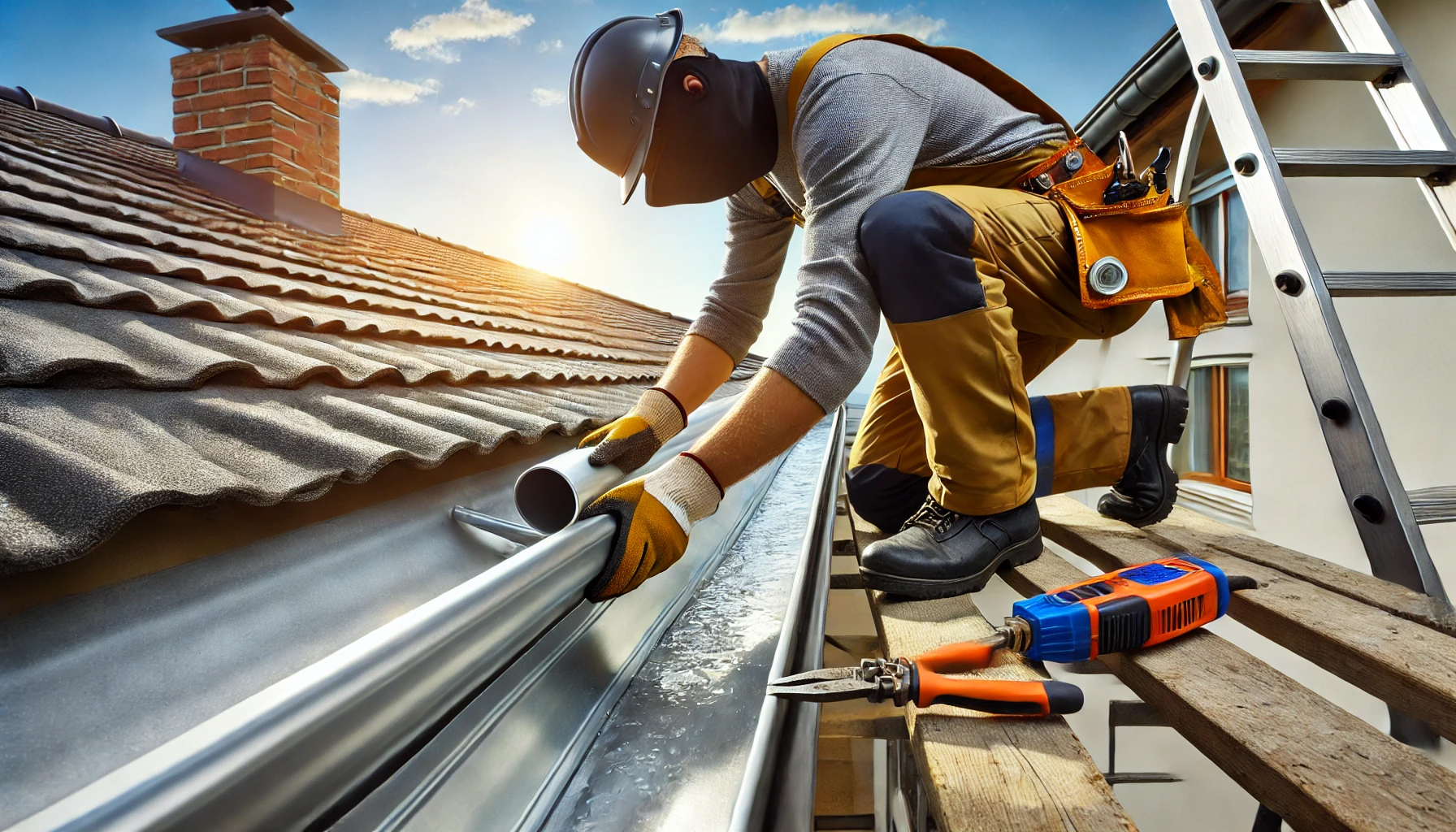 Gutter repair work | Nansemond River Roofing & Siding